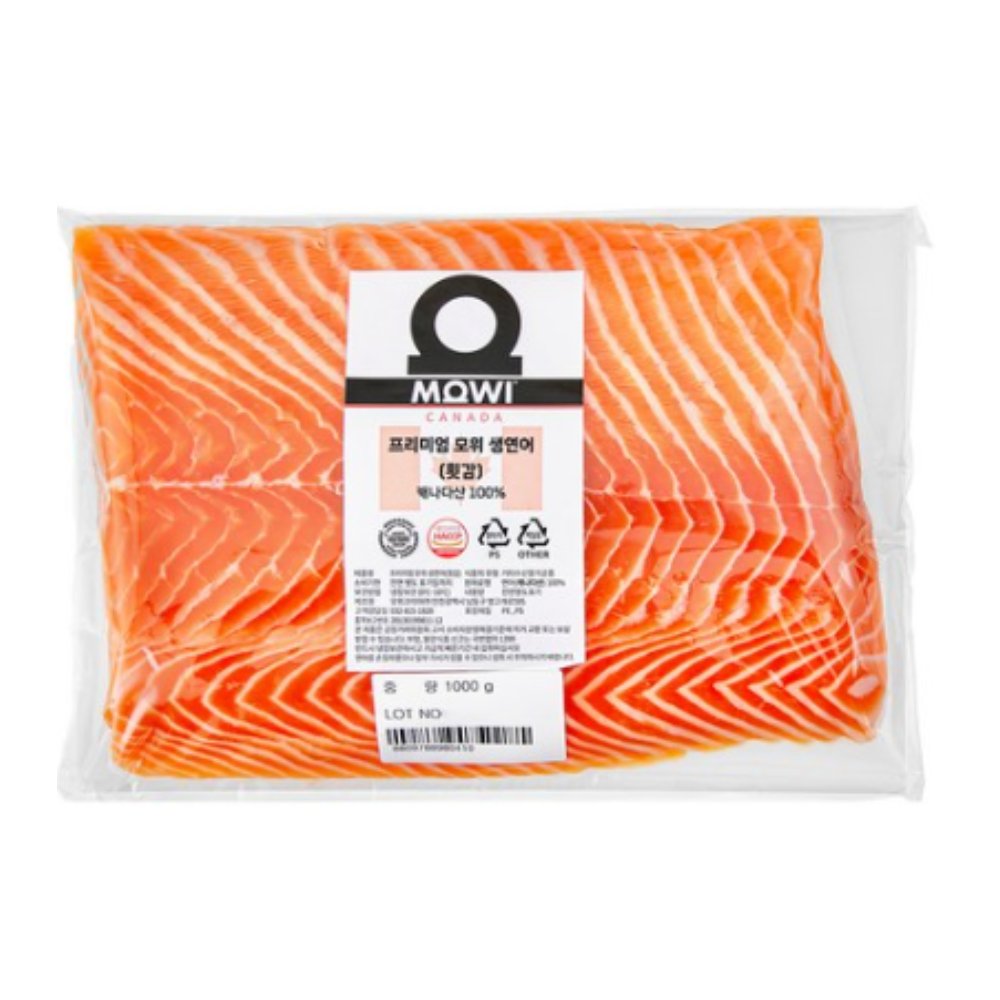 MOWI 캐나다 프리미엄 모위 연어 (뱃살) 1000g